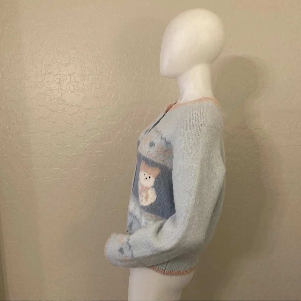Sunset Park Button Down Snowman Cardigan Cardigan - Picture 7 of 11